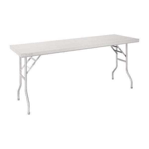 Table de travail pliante Vogue en acier inoxydable 1830x610x780, FN289