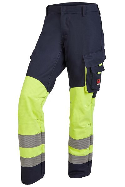 Pantalon ROFA 4592535 APC 1 - APC 2, taille 50, couleur 387-noir marine-jaune lumineux, 4592535-387-50