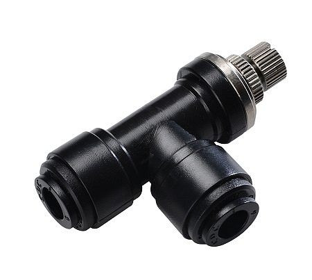 temporisateur L-DVL-B10-KU-H2O, papillon des gaz L, connecteur pour tuyau Ø 10 mm, UE : 5 pièces, 03080352