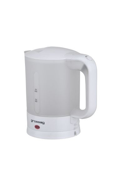bouilloire de voyage grossag, 0,5 litre, blanc, UE : 12 pièces, WK 3,00