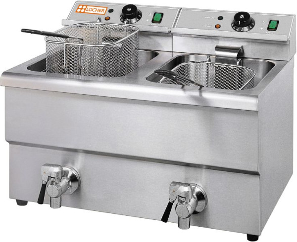 Friteuse électrique Locher 2 bacs 8 litres LFE8/2, 132528