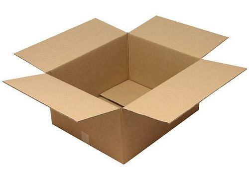 Boîte pliante en carton ondulé TransPak à 2 parois, dimensions intérieures 600 x 500 x 300 mm, qualité 2.30BC, paquet : 10 pièces, 299384