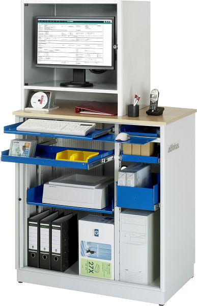 Station informatique RAU adlatus - modèle 2625, L1030 x P660 x H1810 mm, 07-2625.11