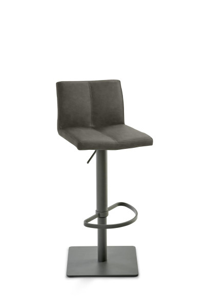 Mayer Sitzmöbel , structure laquée gris, coque d'assise rembourrée avec surpiqûres, boue, 1285_14_26476
