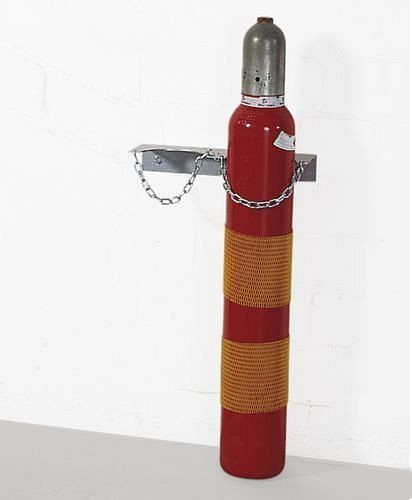 Support mural pour bouteille de gaz DENIOS WH 140-S, acier galvanisé, pour 2 bouteilles (Ø 140 mm), 136-480