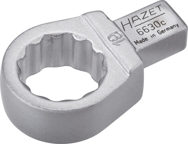Clé polygonale à insert Hazet, insert carré 9 x 12 mm, profil de traction double hexagonal externe, 19 mm, 6630C-19