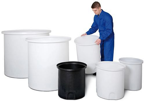 Bacs de récupération DENIOS avec homologation DIBT, pour conteneurs de stockage, 120 litres, naturel-transparent, 179-695