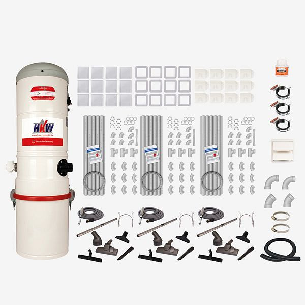 Kit complet HKW LARGE 2 - 12 douilles d'aspiration, tuyau d'aspiration 6 m, 2400406