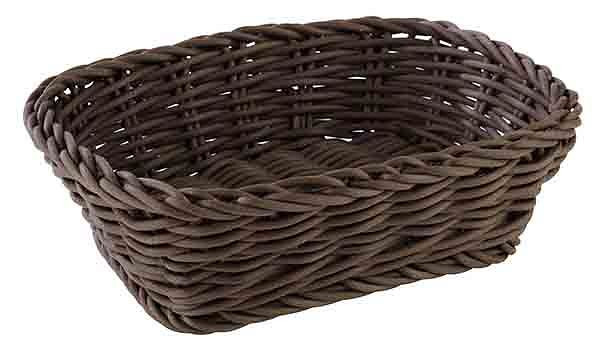 Panier APS, rectangulaire, 19 x 13 cm, hauteur : 6 cm, polypropylène, marron, -PROFI LINE-, 50631