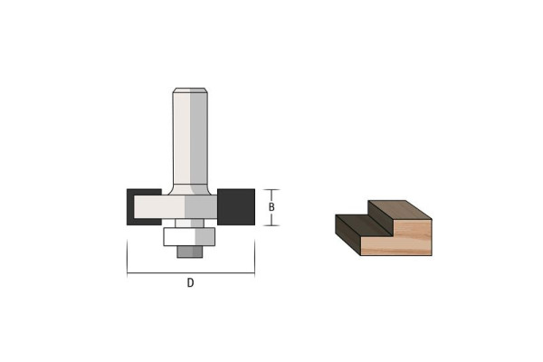 Couteau pliant Famag HM, Ø arbre: 8 mm, 3114.831.00