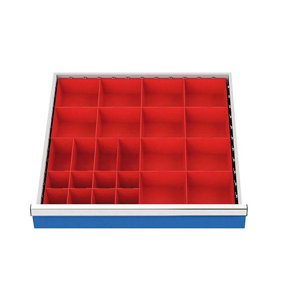 Insert de tiroir Bedrunka+Hirth, série 700, 24 boîtes pour petites pièces, 134A