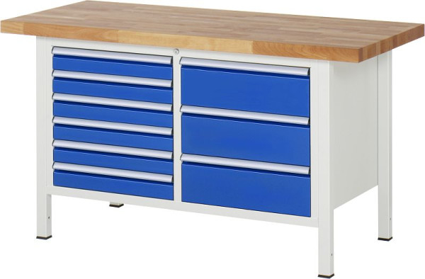 Etabli RAU série 8000 - modèle 8479, L1500 x P700 x H840-1040 mm, 13-8479A2-157B4H.11