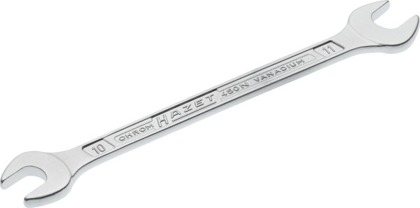 Clé à fourche double Hazet, profil hexagonal extérieur, 10 x 11 mm, 450N-10X11