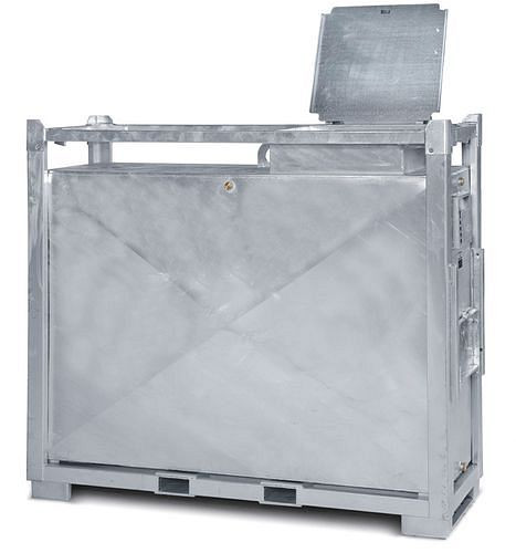 Réservoir d'alimentation DENIOS SDT 2000 pour gasoil et mazout, volume 2000 litres, 210-556