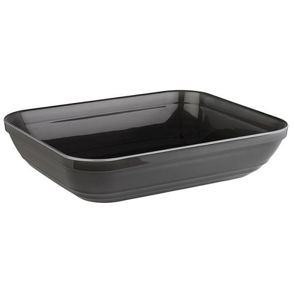 APS GN 1/2 bac -EMMA-, 32,5 x 26,5 cm, hauteur : 7,5 cm, mélamine, gris, 3,5 litres, 85132