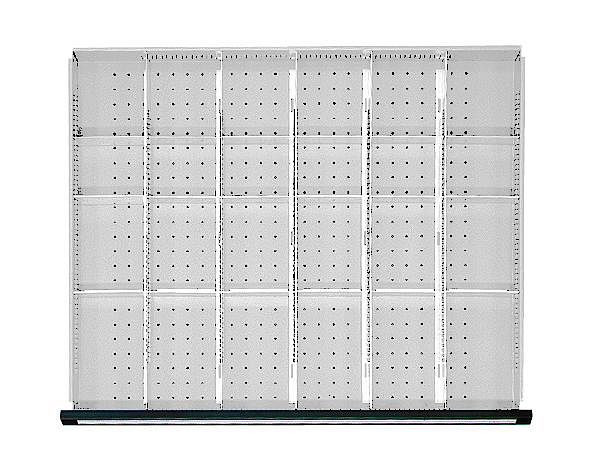 Ensemble de division de tiroir ANKE; pour tiroir 750 x 600 mm (LxP); 1/6 division