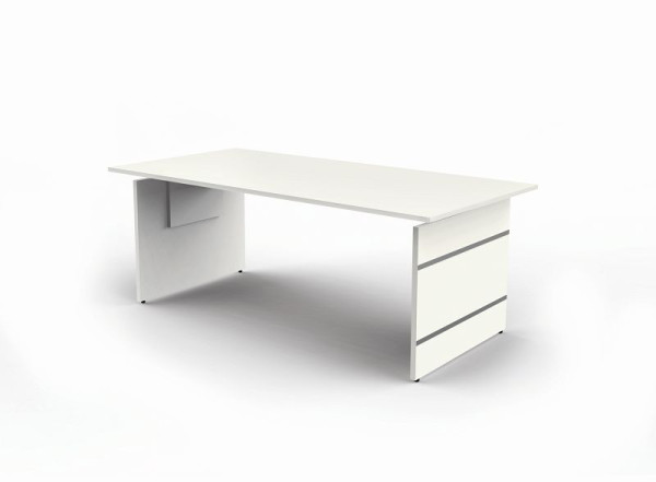 Kerkmann bureau d'appoint réglable en hauteur extra large, forme 4, L 2000 x P 1000 x H 680-760 mm, blanc, 11413810