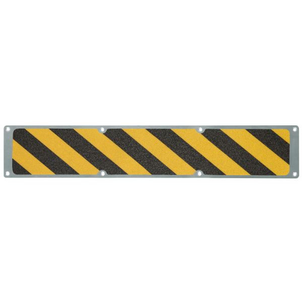 Pantalon de farine plaque antidérapante aluminium avec revêtement antidérapant m2, Easy Clean noir/jaune 114x1000mm, APM3WF2