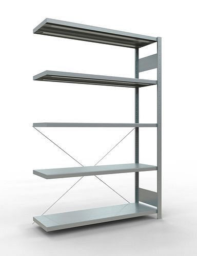 Rayonnage à étagères Schulte, panneau supplémentaire, 5 niveaux de rangement, traverse, charge du compartiment 250 kg, 1306 x 436 x 2000 mm, 278762