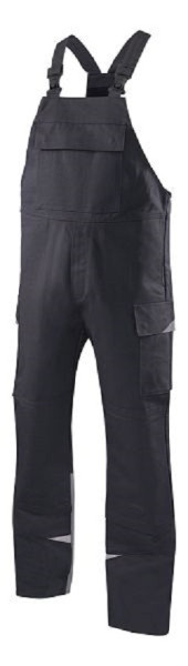 Salopette ROFA 2162, taille 44, couleur 537-gris anthracite foncé, tissu 91, sergé, 912162-537-44