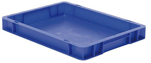 Caisses gerbables de transport Bedrunka+Hirth, rouge, dimensions en mm (LxPxH) : 400 x 300 x 75, 075750201
