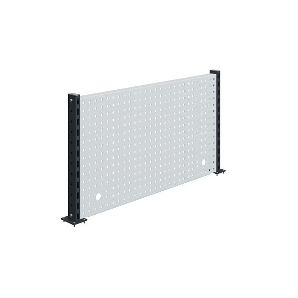 SOFAME plaque perforée avec 2 colonnes supports L 1500 x H 585 mm, gris anthracite RAL 7016, W010080117GA