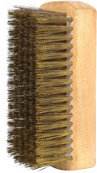 KS Tools Brosse BRONZEplus, fil de bronze étain, ondulé, 125 mm, 963.9580
