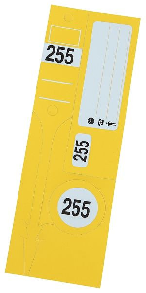 Jeu de porte-clés Eichner &quot;Guide Number Light&quot;, jaune, UE : 300 pièces, 9219-00951