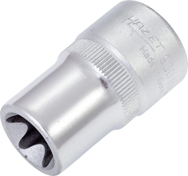 Insert pour clé à douille Hazet TORX®, carré creux 12,5 mm (1/2 pouce), profil extérieur TORX®, E16, 900-E16