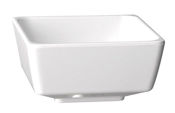 Bol APS -FLOAT-, 12,5 x 12,5 cm, hauteur : 6 cm, mélamine, blanc, 0,5 L, 83914