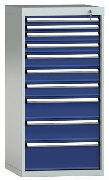 Armoire à tiroirs KLW 1150 x 572 x 605 mm H x L x P, dimensions d'installation : 150 mm, division : 27x27 unités, SEA1150-10EP-001