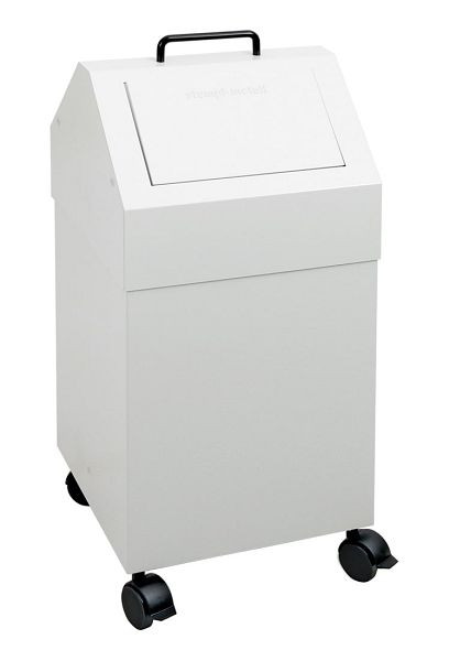 tri des déchets contondants 45, mobile, RAL 7035/7035, 45 litres, 630-045-2-0-735