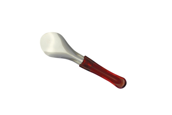 Spatule à glace Schneider petit modèle, 260 mm, avec manche en plastique rouge transparent, 195210