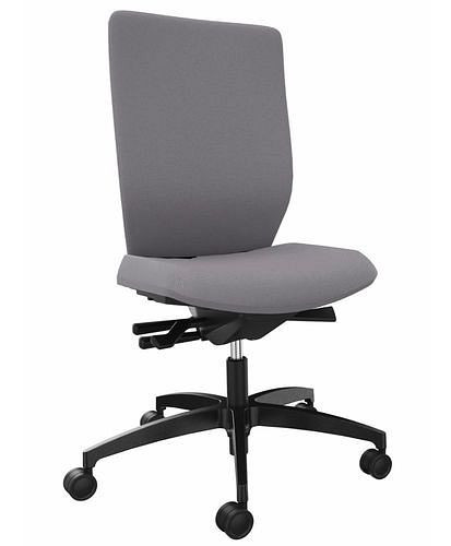 DENIOS Stilo ES chaise de bureau opérateur, technologie Syncro 3D balance, gris, 292425