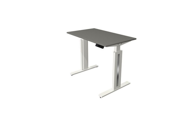 Kerkmann Move 3 Fresh table assis/debout, L 1000 x P 600 mm, réglable en hauteur électriquement de 720 à 1200 mm, graphite, 10183412