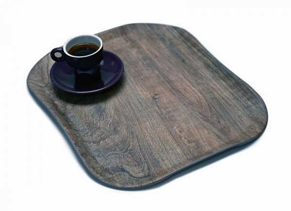 Plateau en polyester aspect bois Cambro Versa Century 26,5 x 32,5 cm olive clair, UE : 12 pièces, VTC2632TF89