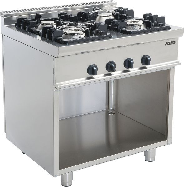 Cuisinière à gaz Saro avec base ouverte modèle E7/KUPG4BA, 423-1020