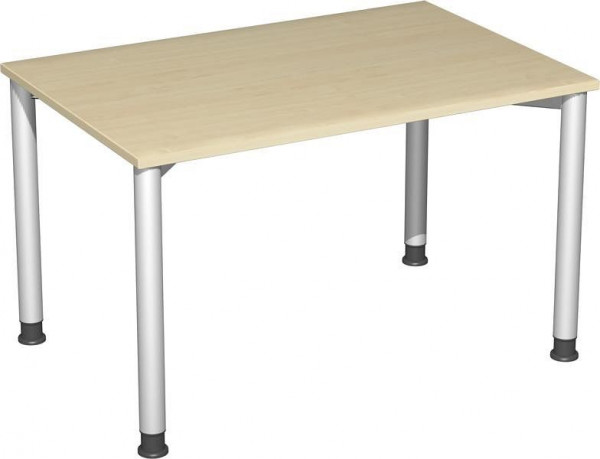 bureau geramöbel réglable en hauteur, 1200x800x680-800, érable/argent, S-555102-AS