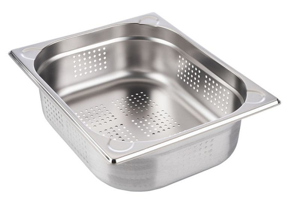 Bac APS GN 1/2, perforé, 32,5 x 26,5 cm, profondeur : 100 mm, inox, 6,5 litres, 81902