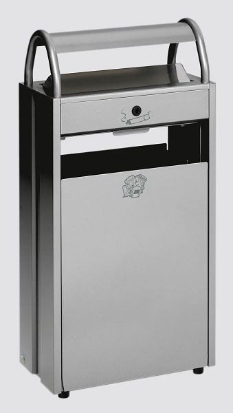 Collecteur de déchets VAR / cendrier B 48, argent, 45034