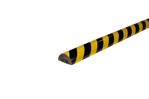 Protection de surface Knuffi, profil d'avertissement et de protection type C+, réfléchissant jaune/noir, 1 mètre, PCR-11712