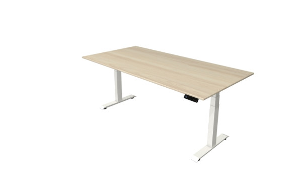 Kerkmann table debout/assise Move 4 nouveau 200 x 100 cm structure blanc, plateau érable, 10090950