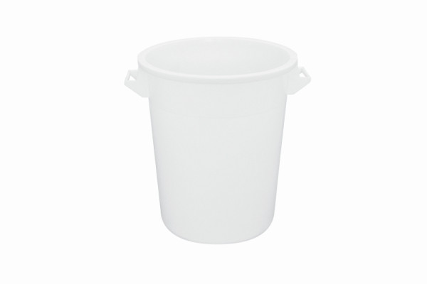 Seau Schneider, capacité 75 litres, matériau : PE HD, blanc, avec 2 poignées, 202020