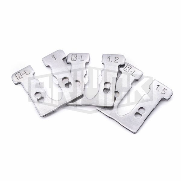 BRÜCK adaptateurs pour scie sauteuse BRÜCK pour RALI shark type L pour 3 épaisseurs de lame de scie = 1,0 mm ; 1,2 mm et 1,5 mm, 463
