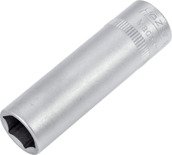 Douille Hazet, hexagonale, carré creux 6,3 mm (1/4"), 10 mm, type long avec moletage, 850LG-10