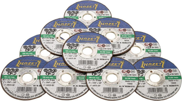 Disques à tronçonner Hazet, Ø 50 mm, nombre d'outils : 10, 9033M-07/10