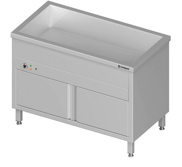 Meuble bain-marie Stalgast avec soubassement fermé et vasque pour 4x GN1/1410x600x850 mm, VBM14604