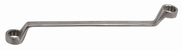 Clé polygonale double Bahco, acier inoxydable/inox, magnétique, coudée, SW 17 + 19 mm, SS011-1719