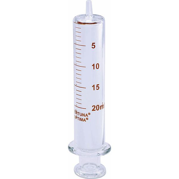 Seringue tout verre Poulten & Graf, FORTUNA OPTIMA 30 ml : 1,0 ml, cône en verre, Luer, 7 10244