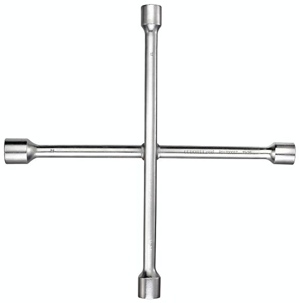 Clé cruciforme à roue rouge GEDORE SW17x19x21x11/16, 3301453